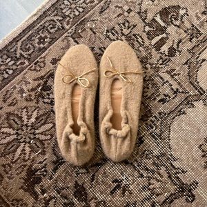 Cashmere JCrew Ballet Flats Indoor Slippers